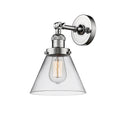 Innovations Lighting Large Cone 1 Light Semi-Flush Mount Part Of The Franklin Restoration Collection 201F-PC-G42