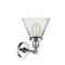 Innovations Lighting Large Cone 1 Light Semi-Flush Mount Part Of The Franklin Restoration Collection 201F-PC-G42