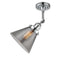 Innovations Lighting Large Cone 1 Light Semi-Flush Mount Part Of The Franklin Restoration Collection 201F-PC-G43