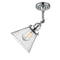 Innovations Lighting Large Cone 1 Light Semi-Flush Mount Part Of The Franklin Restoration Collection 201F-PC-G44