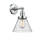 Innovations Lighting Large Cone 1 Light Semi-Flush Mount Part Of The Franklin Restoration Collection 201F-PC-G44-LED