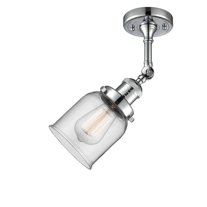 Innovations Lighting Small Bell 1 Light Semi-Flush Mount Part Of The Franklin Restoration Collection 201F-PC-G52