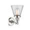 Innovations Lighting Small Cone 1 Light Semi-Flush Mount Part Of The Franklin Restoration Collection 201F-PC-G62-LED