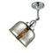 Bell Semi-Flush Mount shown in the Polished Chrome finish with a Silver Plated Mercury shade