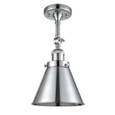 Appalachian Semi-Flush Mount shown in the Polished Chrome finish with a Polished Chrome shade