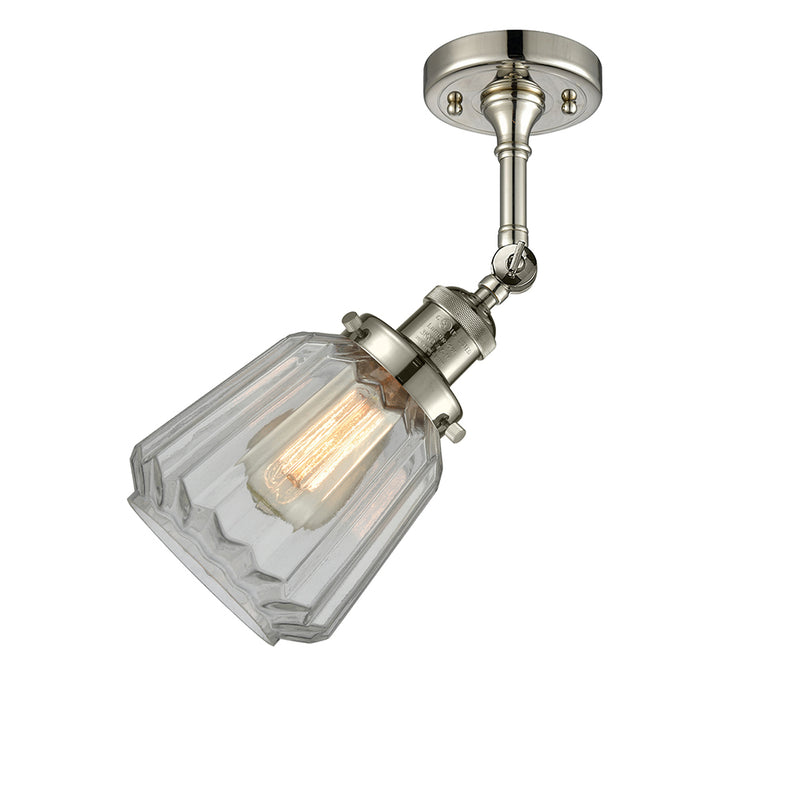 Innovations Lighting Chatham 1 Light Semi-Flush Mount Part Of The Franklin Restoration Collection 201F-PN-G142