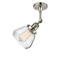 Innovations Lighting Fulton 1 Light Semi-Flush Mount Part Of The Franklin Restoration Collection 201F-PN-G172