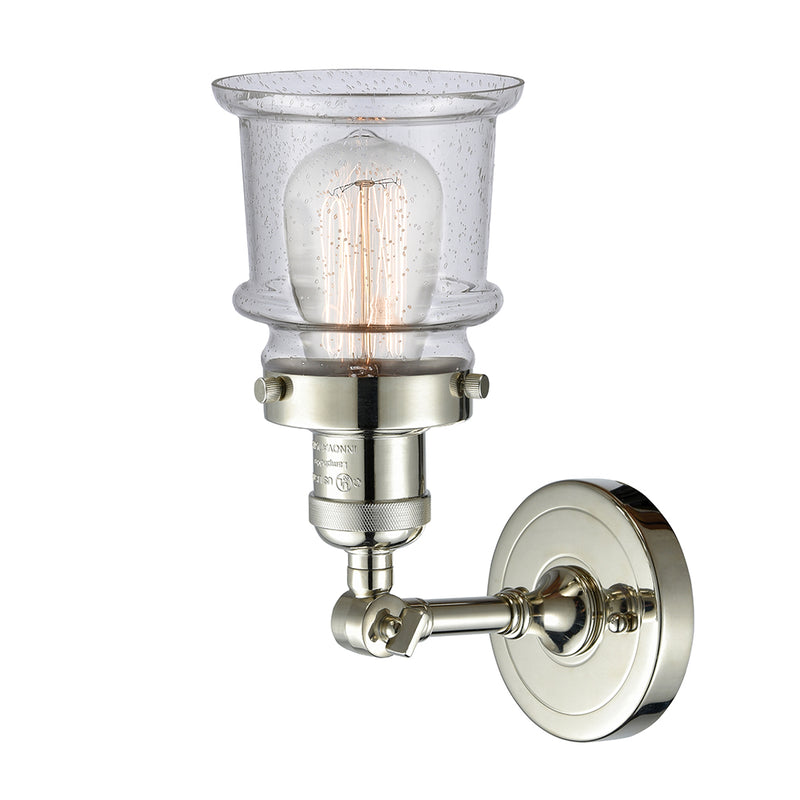 Innovations Lighting Small Canton 1 Light Semi-Flush Mount Part Of The Franklin Restoration Collection 201F-PN-G184S-LED