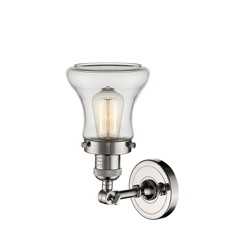 Innovations Lighting Bellmont 1 Light Semi-Flush Mount Part Of The Franklin Restoration Collection 201F-PN-G192