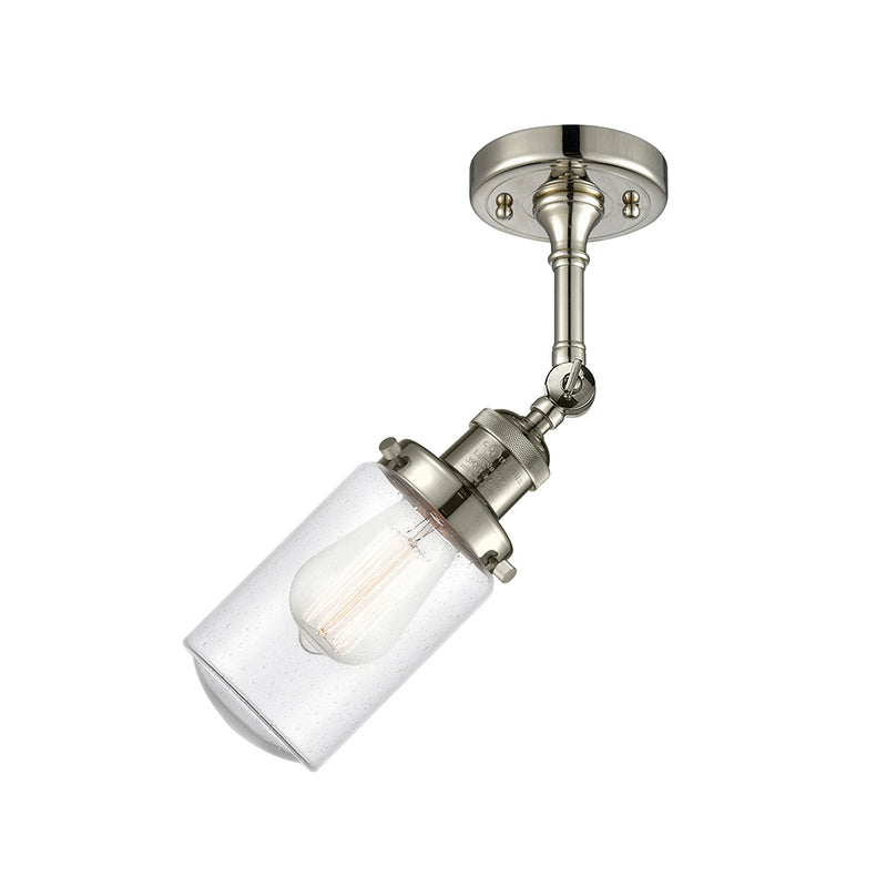 Innovations Lighting Dover 1 Light Semi-Flush Mount Part Of The Franklin Restoration Collection 201F-PN-G314