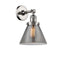 Innovations Lighting Large Cone 1 Light Semi-Flush Mount Part Of The Franklin Restoration Collection 201F-PN-G43-LED