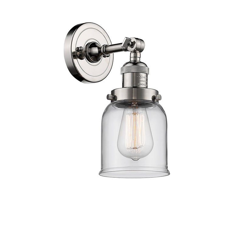 Innovations Lighting Small Bell 1 Light Semi-Flush Mount Part Of The Franklin Restoration Collection 201F-PN-G52-LED