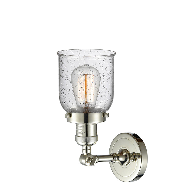 Innovations Lighting Small Bell 1 Light Semi-Flush Mount Part Of The Franklin Restoration Collection 201F-PN-G54-LED