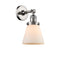 Innovations Lighting Small Cone 1 Light Semi-Flush Mount Part Of The Franklin Restoration Collection 201F-PN-G61