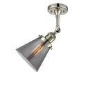 Innovations Lighting Small Cone 1 Light Semi-Flush Mount Part Of The Franklin Restoration Collection 201F-PN-G63-LED