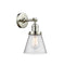 Innovations Lighting Small Cone 1 Light Semi-Flush Mount Part Of The Franklin Restoration Collection 201F-PN-G64