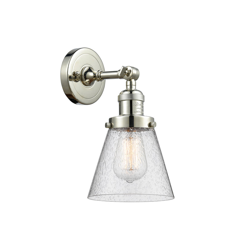 Innovations Lighting Small Cone 1 Light Semi-Flush Mount Part Of The Franklin Restoration Collection 201F-PN-G64