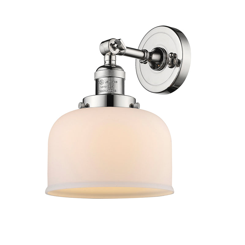 Innovations Lighting Large Bell 1 Light Semi-Flush Mount Part Of The Franklin Restoration Collection 201F-PN-G71