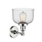 Innovations Lighting Large Bell 1 Light Semi-Flush Mount Part Of The Franklin Restoration Collection 201F-PN-G72-LED