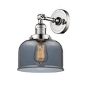 Innovations Lighting Large Bell 1 Light Semi-Flush Mount Part Of The Franklin Restoration Collection 201F-PN-G73