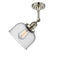 Innovations Lighting Large Bell 1 Light Semi-Flush Mount Part Of The Franklin Restoration Collection 201F-PN-G74-LED