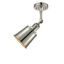 Innovations Lighting Addison 1 Light Semi-Flush Mount Part Of The Franklin Restoration Collection 201F-PN-M9-PN-LED