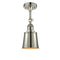 Addison Semi-Flush Mount shown in the Polished Nickel finish with a Polished Nickel shade