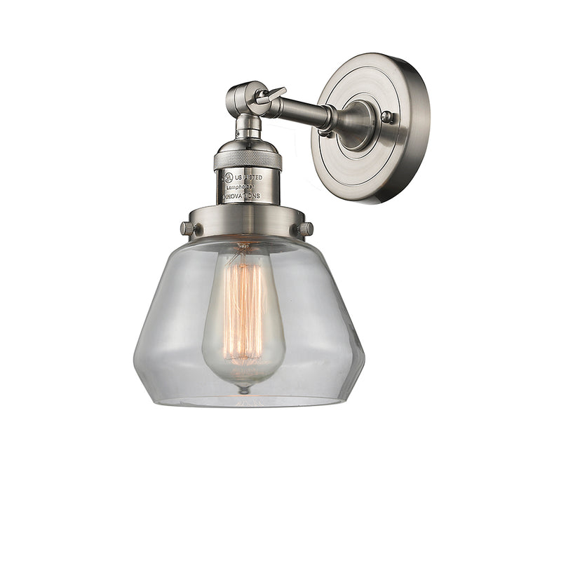 Innovations Lighting Fulton 1 Light Semi-Flush Mount Part Of The Franklin Restoration Collection 201F-SN-G172-LED