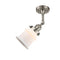 Innovations Lighting Small Canton 1 Light Semi-Flush Mount Part Of The Franklin Restoration Collection 201F-SN-G181S-LED