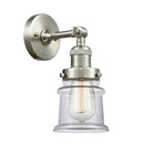 Innovations Lighting Small Canton 1 Light Semi-Flush Mount Part Of The Franklin Restoration Collection 201F-SN-G182S