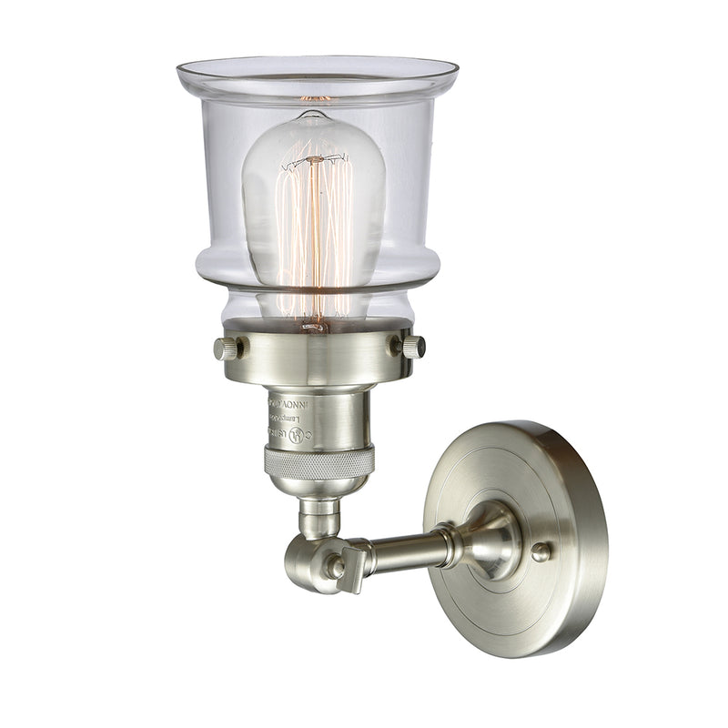 Innovations Lighting Small Canton 1 Light Semi-Flush Mount Part Of The Franklin Restoration Collection 201F-SN-G182S-LED