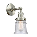 Innovations Lighting Small Canton 1 Light Semi-Flush Mount Part Of The Franklin Restoration Collection 201F-SN-G184S