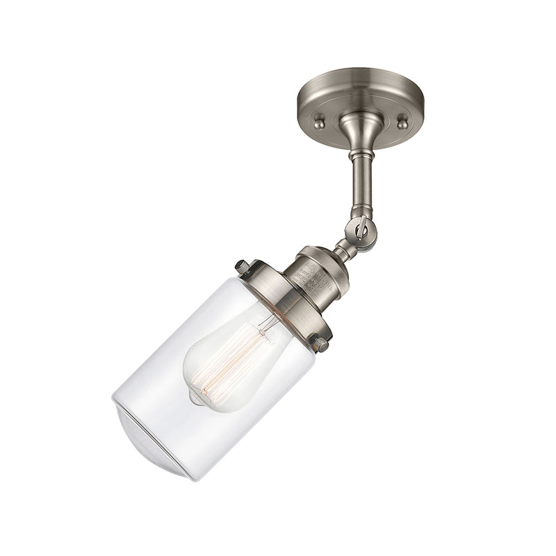 Innovations Lighting Dover 1 Light Semi-Flush Mount Part Of The Franklin Restoration Collection 201F-SN-G312