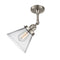 Innovations Lighting Large Cone 1 Light Semi-Flush Mount Part Of The Franklin Restoration Collection 201F-SN-G42-LED