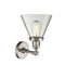 Innovations Lighting Large Cone 1 Light Semi-Flush Mount Part Of The Franklin Restoration Collection 201F-SN-G42