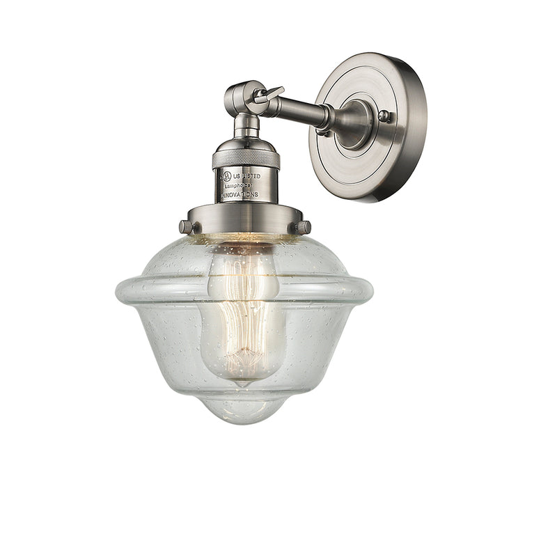 Innovations Lighting Small Oxford 1 Light Semi-Flush Mount Part Of The Franklin Restoration Collection 201F-SN-G534-LED