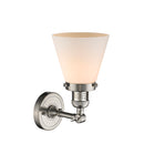 Innovations Lighting Small Cone 1 Light Semi-Flush Mount Part Of The Franklin Restoration Collection 201F-SN-G61-LED