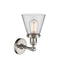 Innovations Lighting Small Cone 1 Light Semi-Flush Mount Part Of The Franklin Restoration Collection 201F-SN-G62