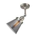 Innovations Lighting Small Cone 1 Light Semi-Flush Mount Part Of The Franklin Restoration Collection 201F-SN-G63-LED