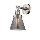 Innovations Lighting Small Cone 1 Light Semi-Flush Mount Part Of The Franklin Restoration Collection 201F-SN-G63