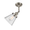 Innovations Lighting Small Cone 1 Light Semi-Flush Mount Part Of The Franklin Restoration Collection 201F-SN-G64