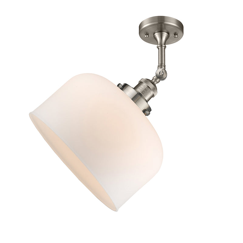 Innovations Lighting X-Large Bell 1 Light Semi-Flush Mount Part Of The Franklin Restoration Collection 201F-SN-G71-L