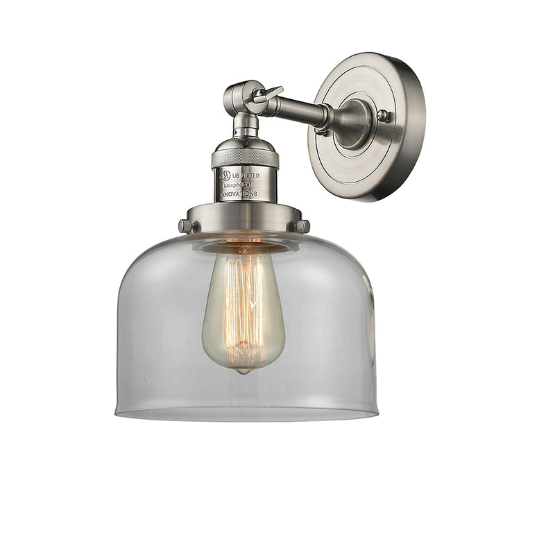 Innovations Lighting Large Bell 1 Light Semi-Flush Mount Part Of The Franklin Restoration Collection 201F-SN-G72-LED