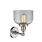 Innovations Lighting Large Bell 1 Light Semi-Flush Mount Part Of The Franklin Restoration Collection 201F-SN-G72-LED