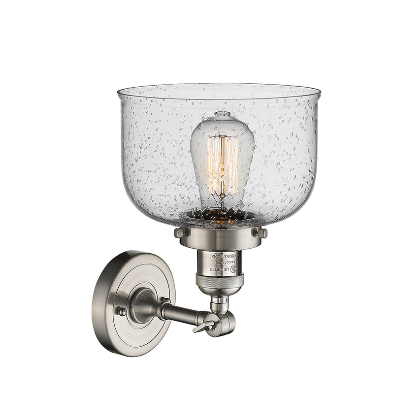 Innovations Lighting Large Bell 1 Light Semi-Flush Mount Part Of The Franklin Restoration Collection 201F-SN-G74-LED