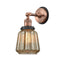 Innovations Lighting Chatham 1 Light Semi-Flush Mount Part Of The Franklin Restoration Collection 201FBP-ACBK-G146