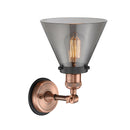 Innovations Lighting Large Cone 1 Light Semi-Flush Mount Part Of The Franklin Restoration Collection 201FBP-ACBK-G43