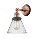 Innovations Lighting Large Cone 1 Light Semi-Flush Mount Part Of The Franklin Restoration Collection 201FBP-ACBK-G44