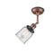 Innovations Lighting Small Bell 1 Light Semi-Flush Mount Part Of The Franklin Restoration Collection 201FBP-ACBK-G52