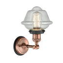 Innovations Lighting Small Oxford 1 Light Semi-Flush Mount Part Of The Franklin Restoration Collection 201FBP-ACBK-G534